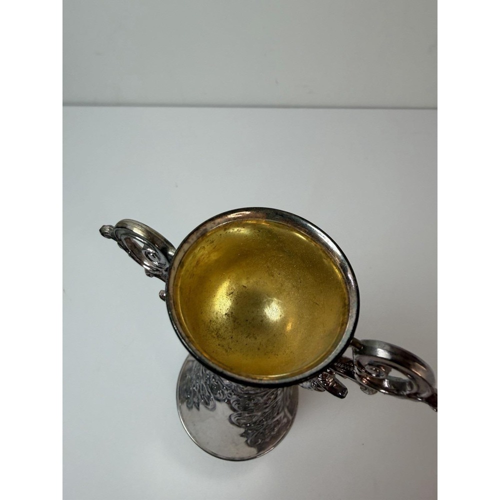 Silver Plated Wedding Cup German Chalice Lady Bridal Toasting Vintage - Picture 4 of 8